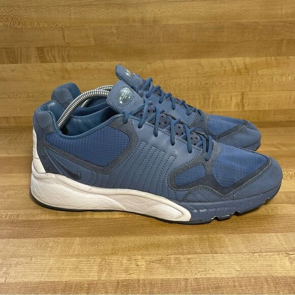 Mens NIKE AIR ZOOM TALARIA 16 Blue Leather Trainers 844695 400 Size 11.5 - Picture 1 of 8